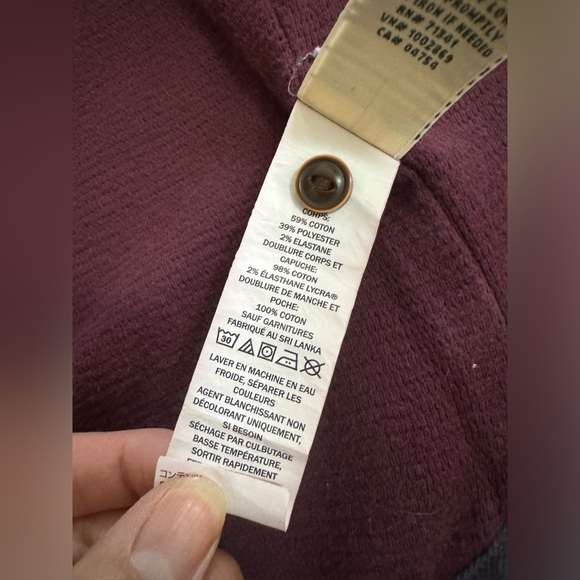 LL Bean Women’s BeanFlex All Season Flannel Shirt Thermal Lined Hoodie PocketsXS - Picture 8 of 16